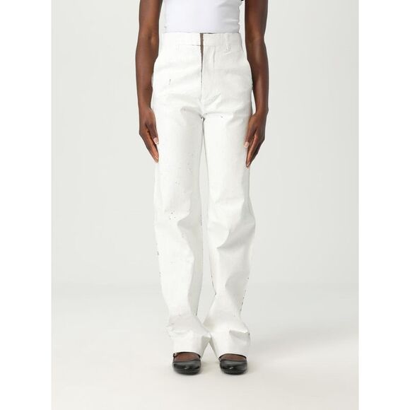Mm6 Maison Margiela Pants Woman White
